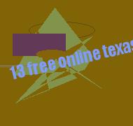 free online texas hold'em poker games