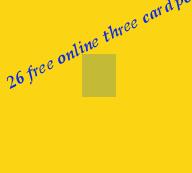 free online three card poker